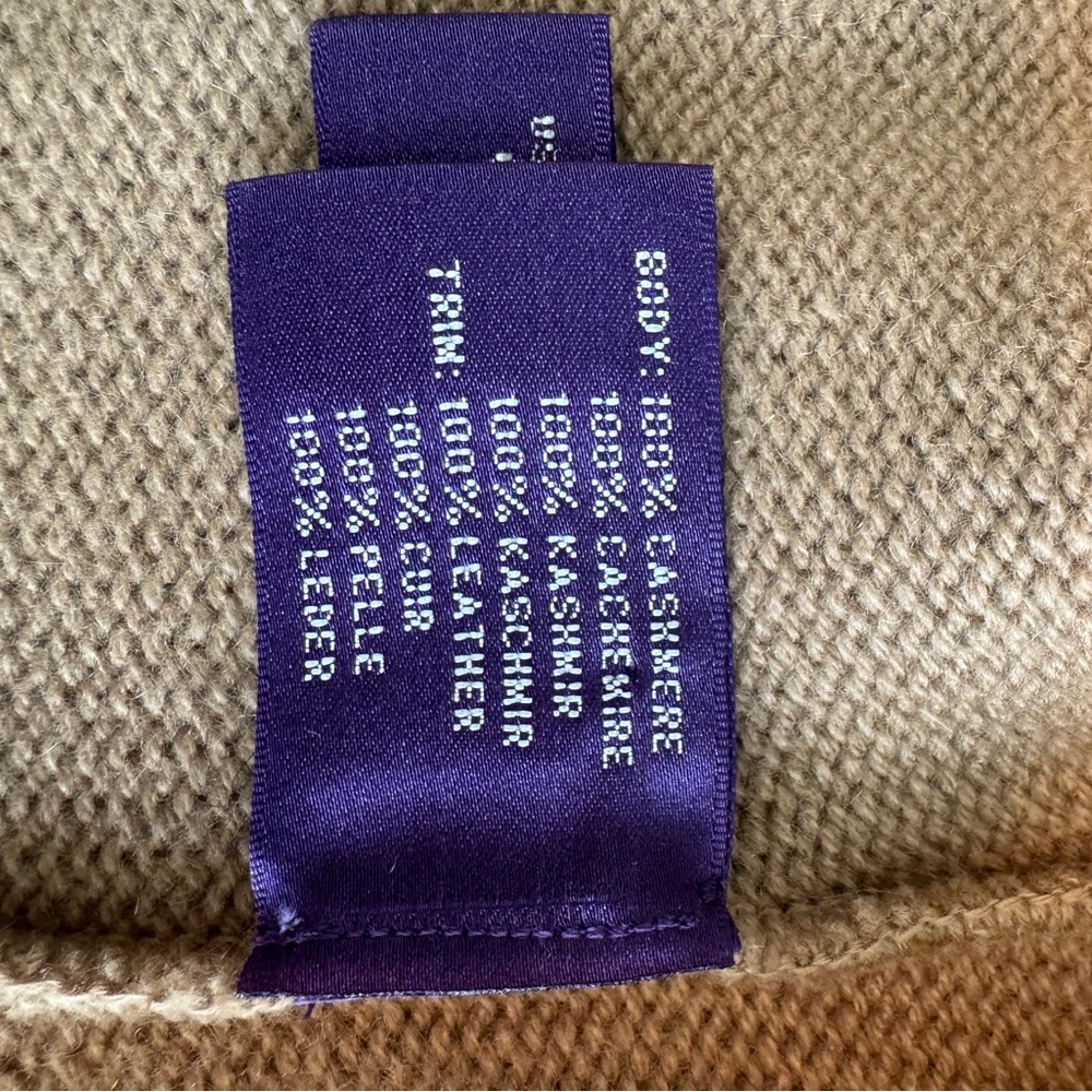 Ralph Lauren Purple Label-Cashmere Brown Suede old money, equestrian size small - Picture 12 of 17